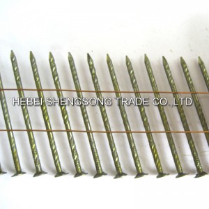 Low MOQ for China 2′′ to 4′′ Q195 Galvanized Coil Roofing Iron Nail