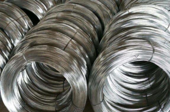 Method for industrial production of galvanized iron wire