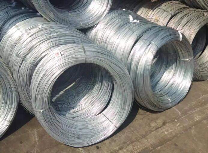Use of large coils of galvanized wire after annealing