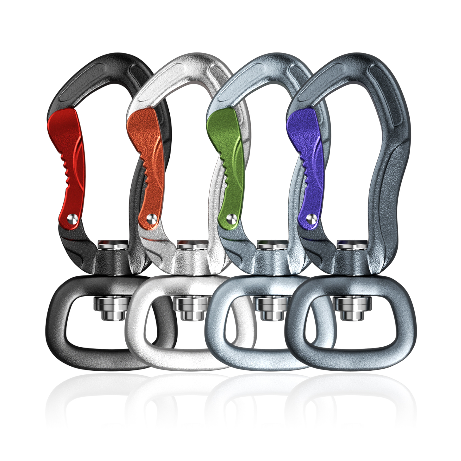 Wholesale Swivel Carabiner Clip with D Ring for Dog Leash
