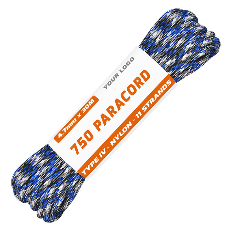 750 750lb Paracord/Parachute Cord 103ft 100% Nylon 750 Paracord 750 -  Genuine Mil Spec Type IV 750lb Paracord Used by The US Military  (MIl-C-5040-H)