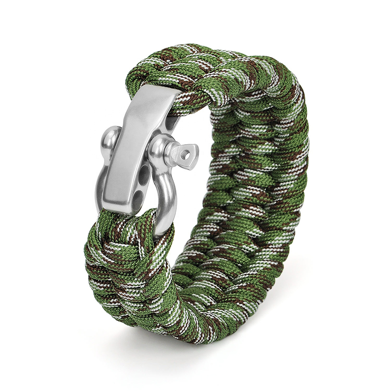 Wholesale Outdoor Hiking Camping 550 Parachut Cord Survival Bracelet  manufacturers and suppliers