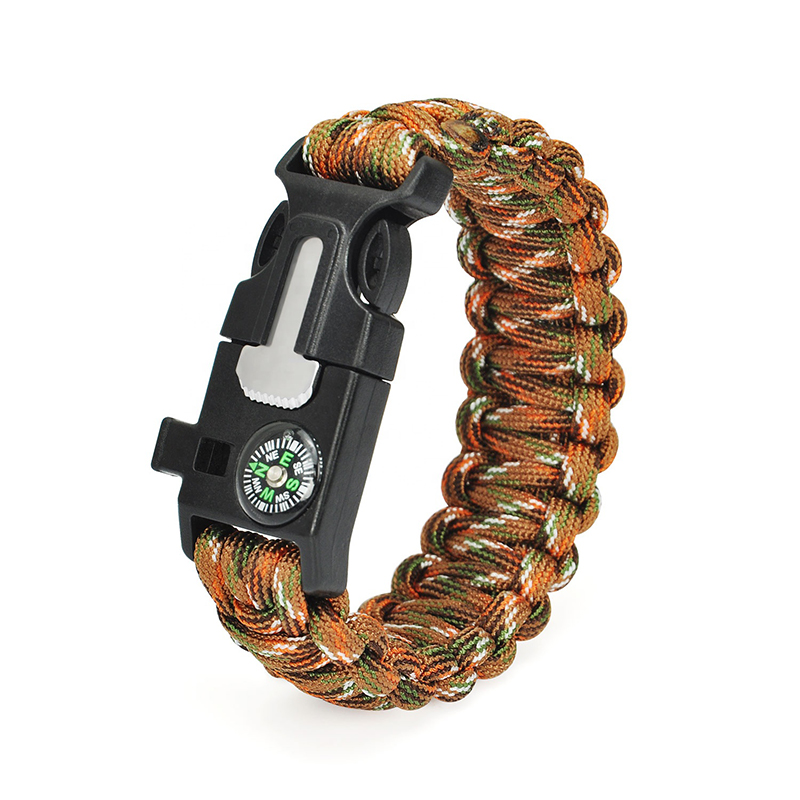 Tactical paracord cross bracelet for man with Medjugorje 4 way cross -  Medjugorje Jewelry