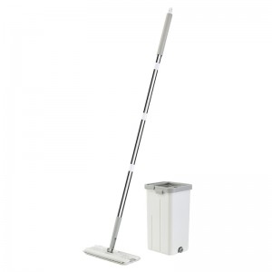 Hot Sale on Line Home Floor Cleaning Tools Squeeze Mop Handle Microfiber Flat Mop Bucket Set