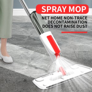 2023 hot sale household floor cleaning flat mop microfiber mop 360 rotating spray mop with 400ML sprayer