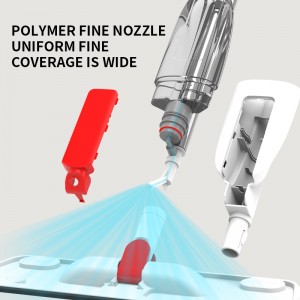 2023 hot sale household floor cleaning flat mop microfiber mop 360 rotating spray mop with 400ML sprayer