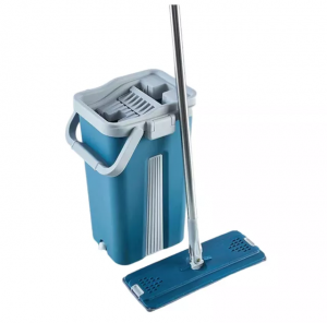 Wholesale Home Cleaning Wash Flat Mop and Bucket set Squeeze Mop Bucket for Floor Cleaning