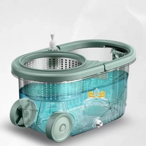Factory Direct Selling Mop bucket Set Lazy Mop hand Wash Free double Drive Rotary Multifunctional Floor Cleaning Mop with Wheels