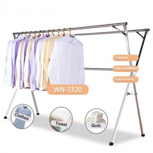 Outdoor Universal Clothes Drying Racks Foldable Stainless Steel Cloth Dryer Rack Household Cloth Dryer