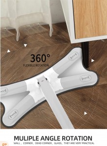 Hot butterfli shaped mop head cleaning floor flat floor cleaning 360magic spin mop set New design flat mop for home wet and dry pratating floor mopself-wring mop