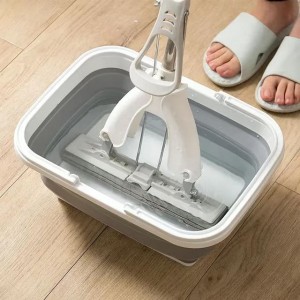 PP foldable portable household cleaning folding bucket