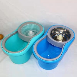 360 magic rotating spin mop bucket set with 2 pcs of mop head replacements for home ground cleaning