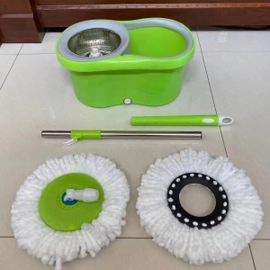 Multifunctional 360 degree rotation large Spin wash Floor mop bucket with self-washing household lazy kithchen cleaning magic mop set