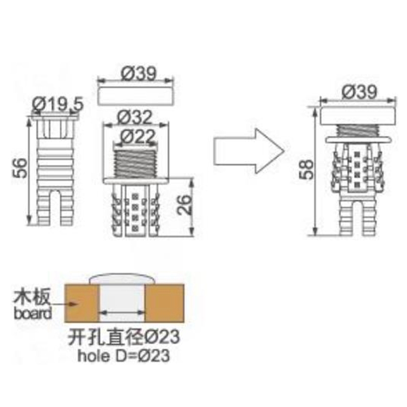 Aixecador de reposacaps Biaode SH1001A Es poden personalitzar diverses mides d'alçada amb l'aixecador de reposacaps del sofà/SH1001A Imatge destacada