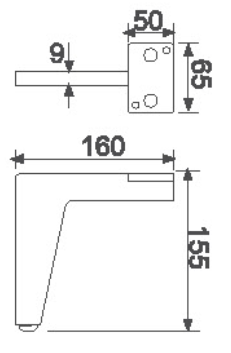 Гарячі продажі металевих ніжок для лазерного різання Biaode SHB3012 автоматичне механічне зварювання для дивана Популярні металеві ніжки для лазерного різання/SHB3012 (H: 6,1 дюйма) Рекомендоване зображення