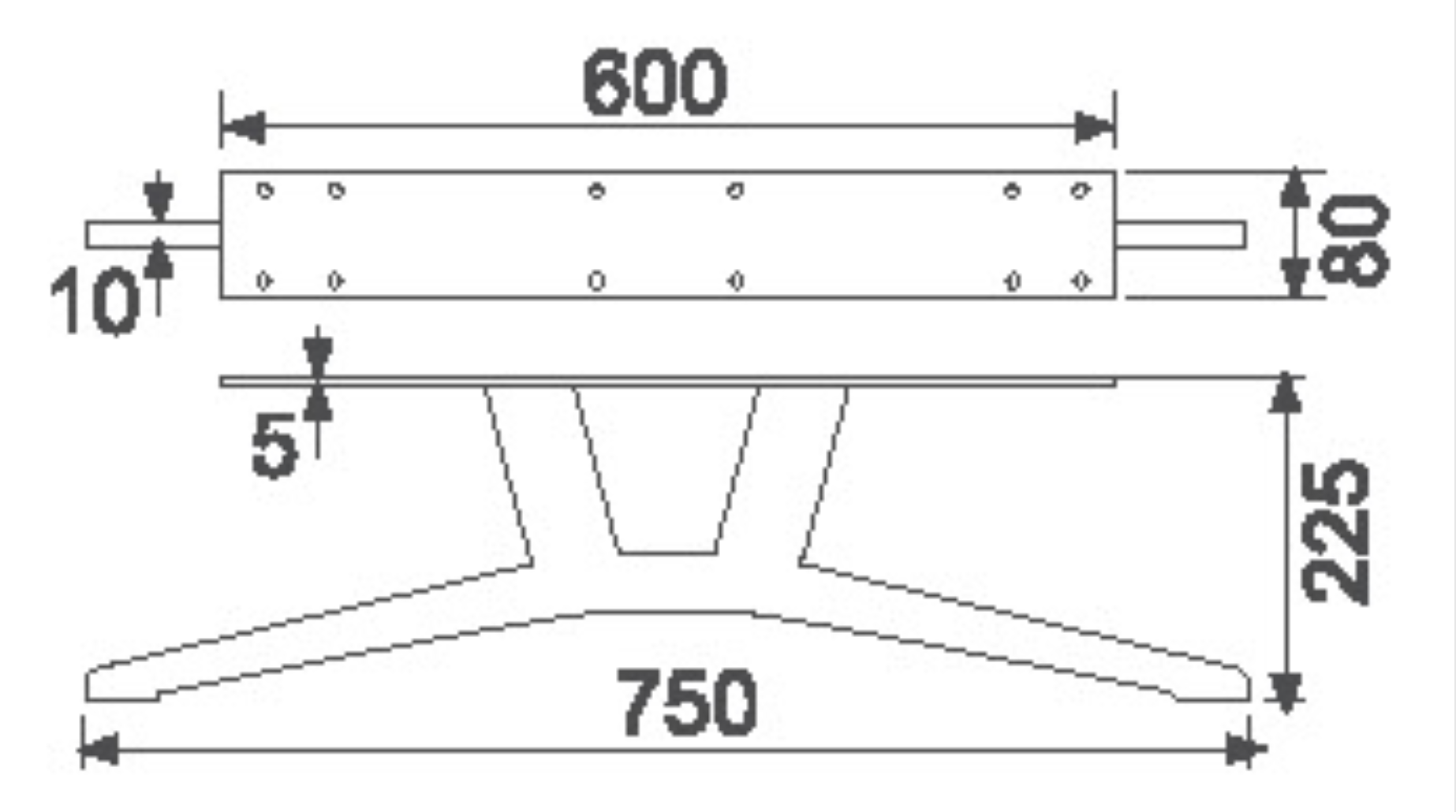 Laserskjærende metallben Biaode SHB3019 Automatisk mekanisk sveising for sofa Laserskjærende metallben/SHB3019 (H: 8,8 tommer) Utvalgt bilde