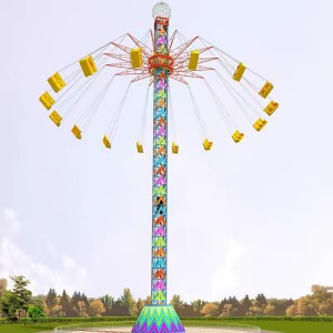 Amusement Park Rides Flying Tower ក្រុមហ៊ុនផលិត Sky Tower Ride