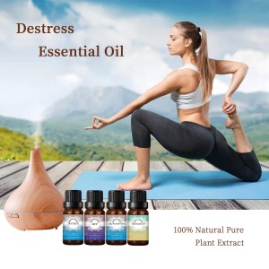 Therapeutic Grade Synergy Oil Blends of destress essential oil for aromatherapy and diffuser
