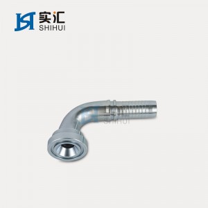 China wholesale Hydraulic Disconnect Fittings Factory –  90°SAE FLANGE 3000PSI ISO 12151-3–SAE J516 – HUACHENG HYDRAULIC