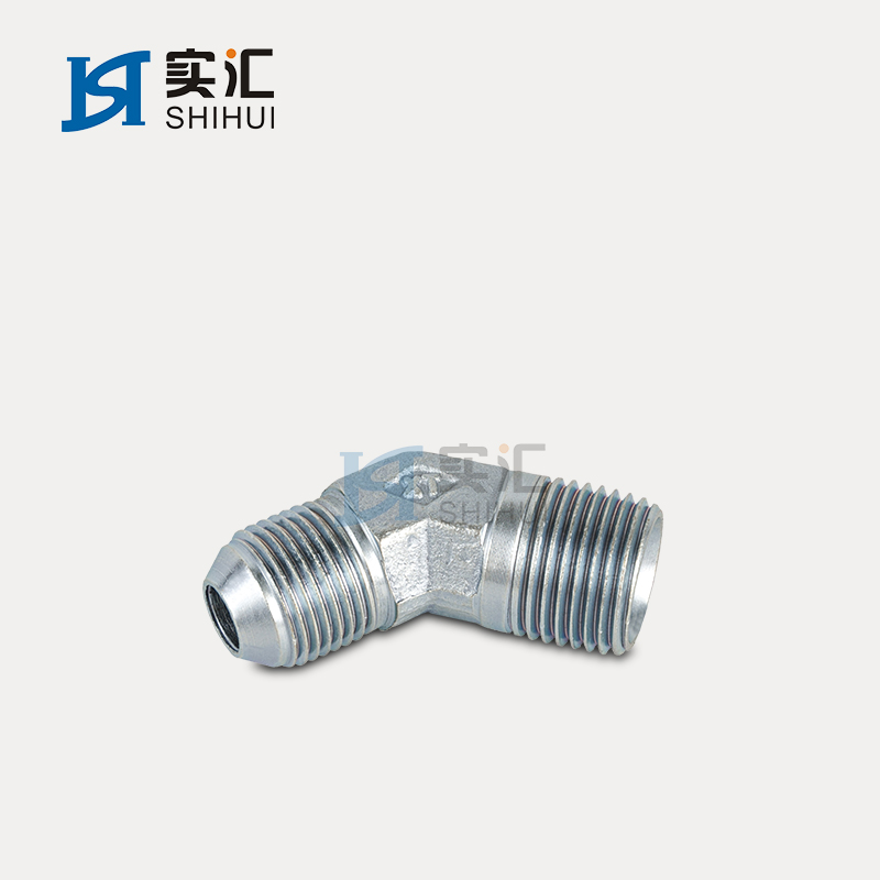 China wholesale Metric To Standard Adapter Manufacturers –  45° ELBOW JIC MALE 74° CONE / NPT MALE 1JN4 – HUACHENG HYDRAULIC