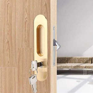Square sliding door lock with key Fit-out different style
