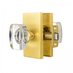 Mechanical mortise copper handle lock antique brass lock for entrance