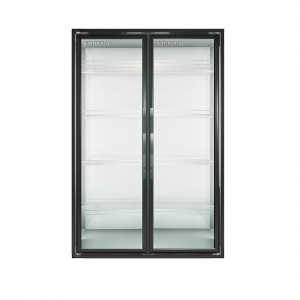 Electric heated tempered glass door for walk-in cooler food storage