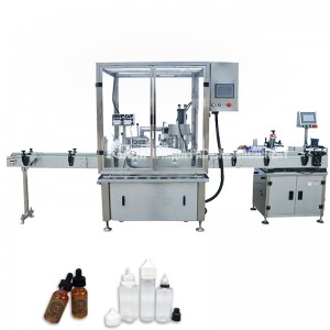 Automatic E Liquid Small Plastic Glass Bottle Filling Capping Labeling Machine