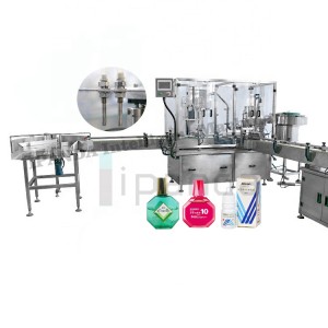 Automatic Eye Drop Bottle Filling Plugging Capping Machine