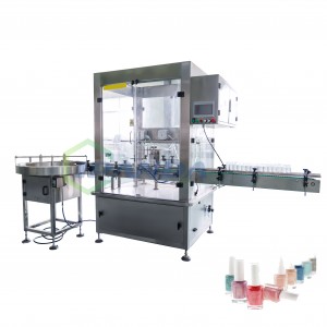 Automatic small production line nail polish cosmetics filling liquid machine
