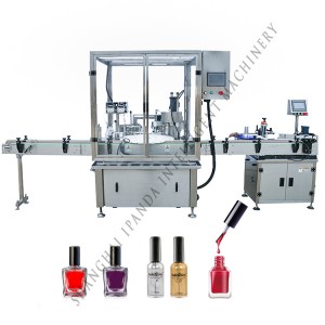 Fully automatic small vials nail polish filling and capping machine