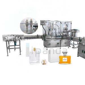 Customize Automatic Bottle Filling Capping and Packaging Machine Line for Perfume Liquid