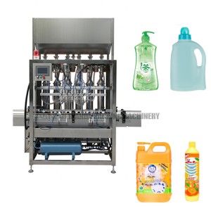 Automatic 6 Nozzles Shampoo Hair Oil Cosmetics Skin Care Products Filling Machine
