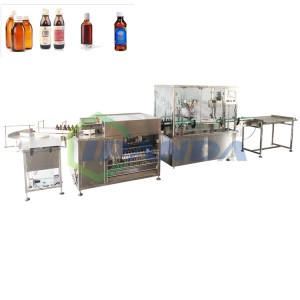 Auto Syrup10 Ml Pharmaceutical Vial Small Bottle Filling Capping Labeling Machine