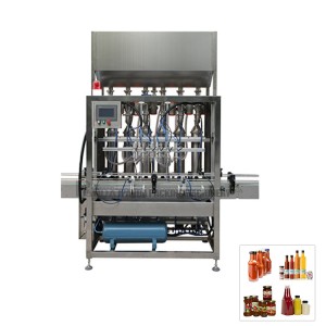 Cylinder piston pump ketchup tomato paste filling packing production line machine