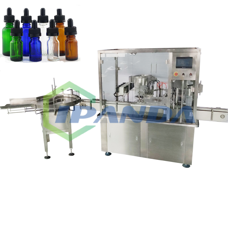 Automatic essential oil 10 ml liquid filling capping labeling machine line Featured Image