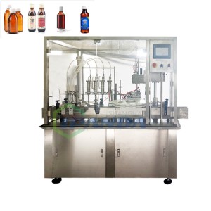 High precision automatic plastic bottle syrup filling capping machine