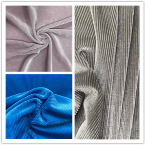 Нова модна микрометална корейска тъкана дреха от 2022 г. тъмносиня кадифена тъкан с цветен принт
