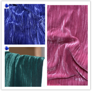 Kore kadife yeni liste kadife elbise döşemelik gelin 2000 mikro bayanlar için %100 polyester kumaş
