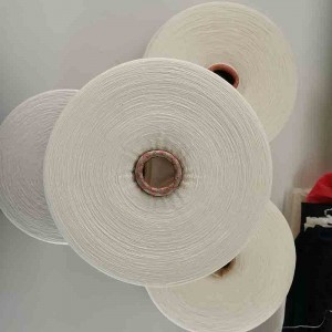 cilindro alto ou curto Toalha de algodão misturada com extremidade aberta Fio reciclado para tecelagem