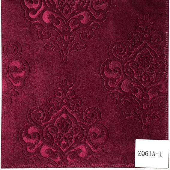 Newly Arrival Vintage Velvet Upholstery Fabric - ZQ61, Italian velvet 3D embossed A B C D 39colors(A 9colors, B 10colors, C 10colors, D 10colors) – Shifan