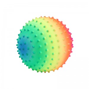 Bola de brinquedo de PVC arco-íris personalizada bola de praia logotipo personalizado de 5 a 9 polegadas