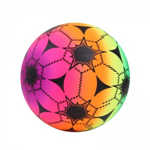 Brugerdefineret regnbue PVC legetøjsbold badebold brugerdefineret logo5-9 tommer