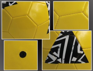 Bola Sepak Bola Inflatable Berkualitas Tinggi sareng Desain Khusus sareng Ukuran Béda pikeun Dewasa sareng Budak Latihan sareng GameFootball