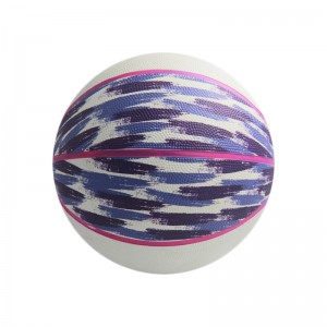 Yüksek Kaliteli Eğitim Kauçuk Malzeme Kişiselleştirilmiş Basketbol Topu