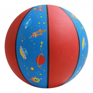 Баскетбольны мяч - дызайнерскі гумовы ламінаваны для трэніровак, спаборніцтваў і клубаў