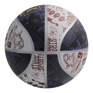 Setelan tersedia desain cetak penuh bola basket untuk promosi
