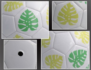 Футбол добы – текстуралы PU былғарыдан қолмен тігу