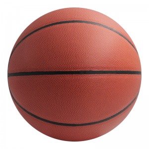 Basketball-OEM Embossed Logo Gradyan Koulè Midite Absòbsyon Leather