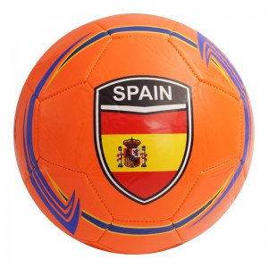 Balón de fútbol personalizado de PVC PU TPU para adestramento de fútbol, ​​pelota deportiva impermeable para o adestramento do club